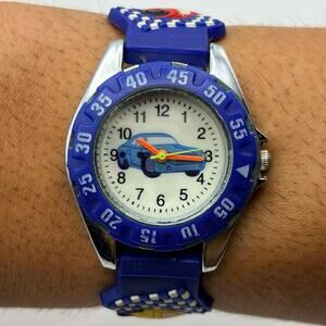 Blue Race Cars Kid’s Watch